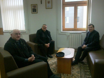 G. Marek Chrzan na obisku pri škofu